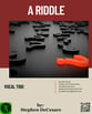 A Riddle Vocal Solo & Collections sheet music cover